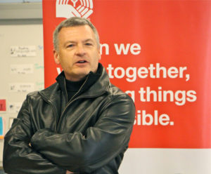 United Way CEO Michael McKnight applauded the longstanding relationship with New Westminster Schools that made this project for literacy possible...